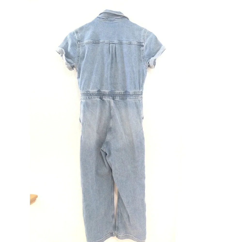 Abercrombie Kids Denim Jumper 11/12 Short Sleeve Lightwash One Piece
